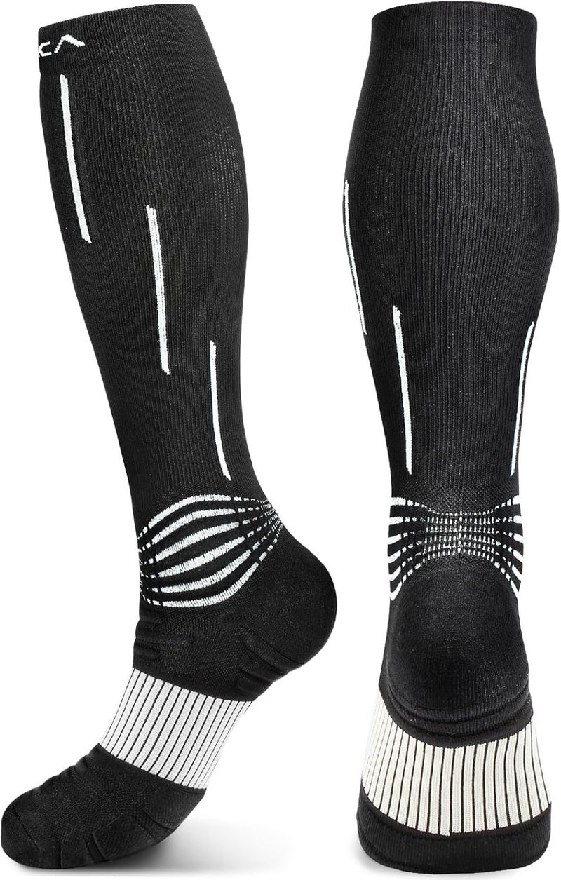 NEENCA Compression Socks, Medical Athletic Calf Socks for Injury Recovery & Pain Relief, Sports Protection—1 Pair, 20-30 mmhg - Image 1